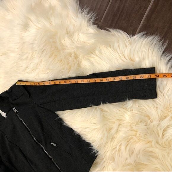 Catherine Malandrino Ponte Moto Jacket charcoal sz small - Picture 9 of 9